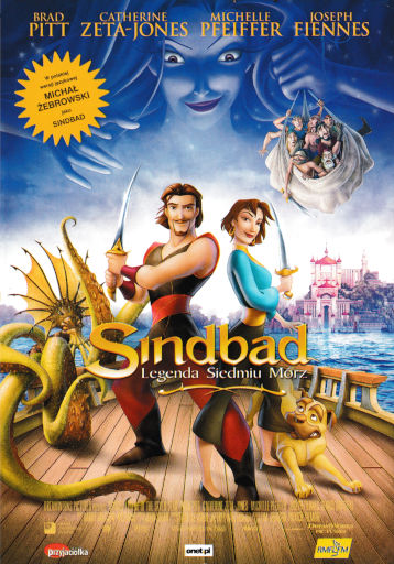 Przód ulotki filmu 'Sindbad: Legenda Siedmiu Mórz'