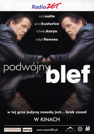 Przód ulotki filmu 'Podwójny Blef'