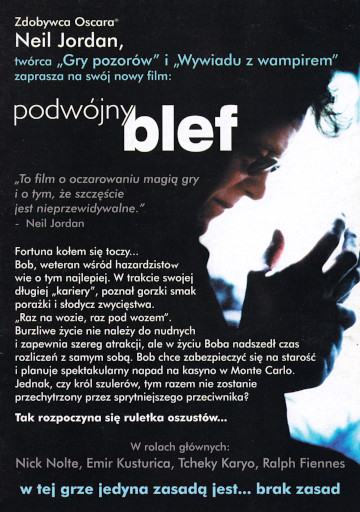 Tył ulotki filmu 'Podwójny Blef'