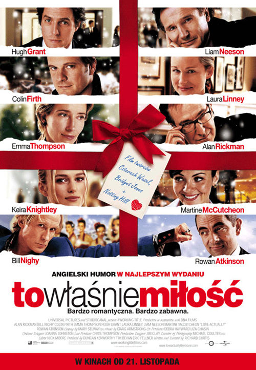 Polski plakat filmu 'To Właśnie Miłość'