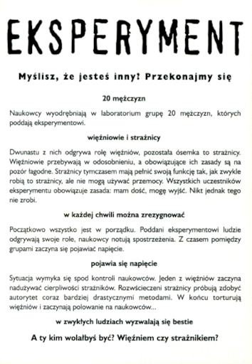 Ulotka filmu ''