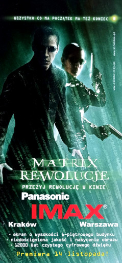 Przód ulotki filmu 'Matrix Rewolucje | Mikołaj Kontra Bałwanek 3D'