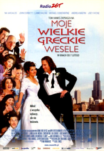 Przód ulotki filmu 'Moje Wielkie Greckie Wesele'