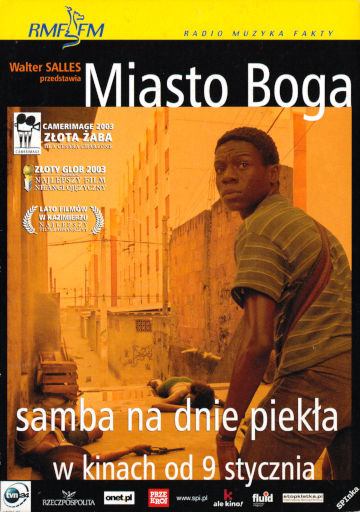 Przód ulotki filmu 'Miasto Boga'