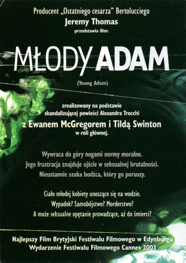 Tył ulotki filmu 'Młody Adam'