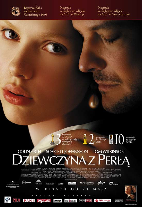 Polski plakat filmu 'Dziewczyna Z Perłą'