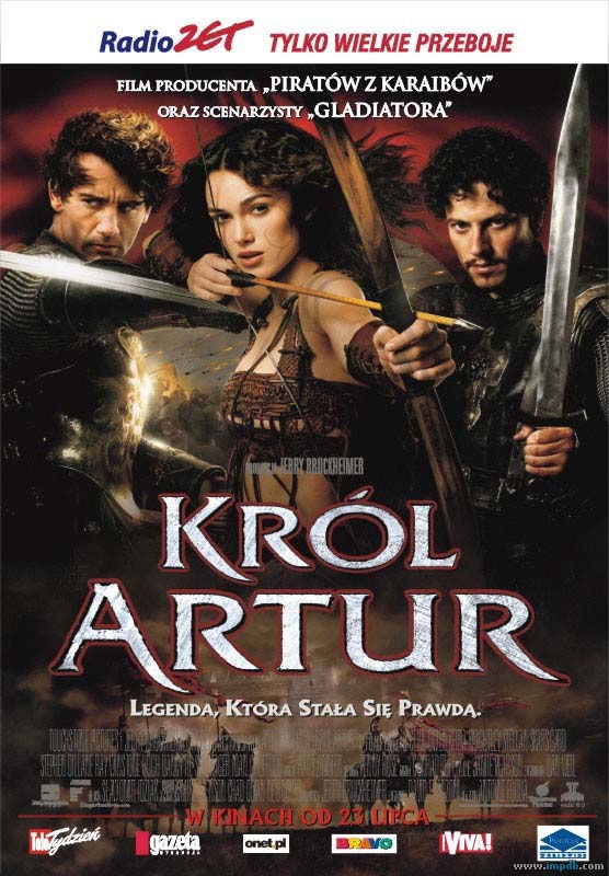 Polski plakat filmu 'Król Artur'