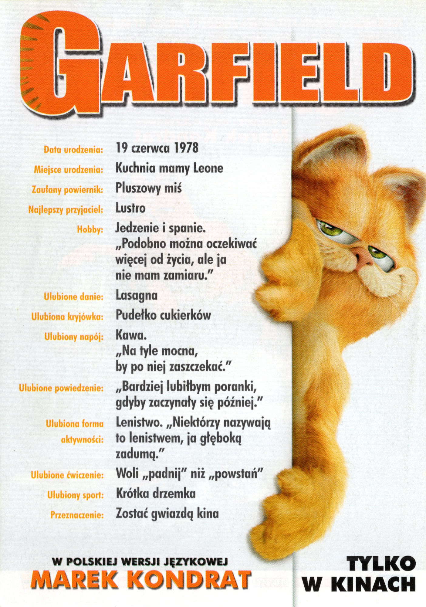 Ulotka filmu ''