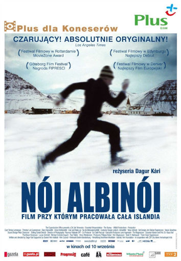 Przód ulotki filmu 'Nói Albinói'