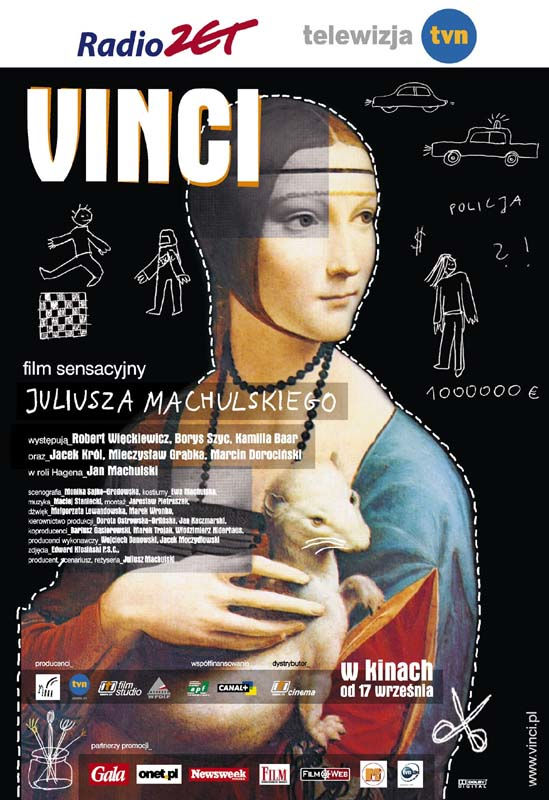 Polski plakat filmu 'Vinci'