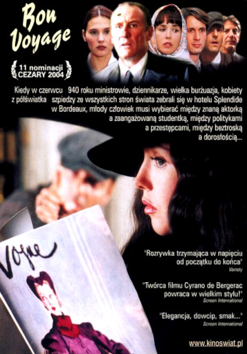 Tył ulotki filmu 'Bon Voyage'