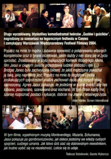 Tył ulotki filmu 'Popatrz Na Mnie'