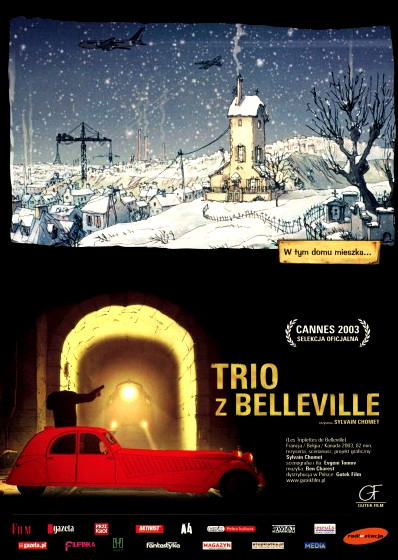 Przód ulotki filmu 'Trio Z Belleville'