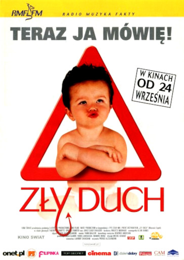 Przód ulotki filmu 'Zły Duch'