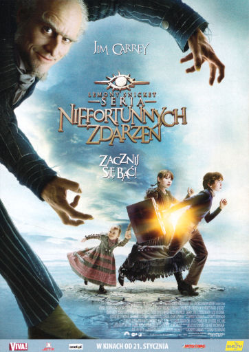 Przód ulotki filmu 'Lemony Snicket: Seria Niefortunnych Zdarzeń'