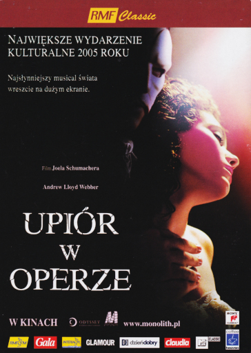 Przód ulotki filmu 'Upiór W Operze'