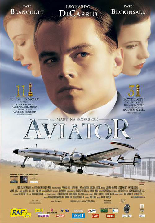 Polski plakat filmu 'Aviator'