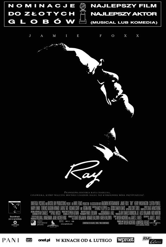 Polski plakat filmu 'Ray'