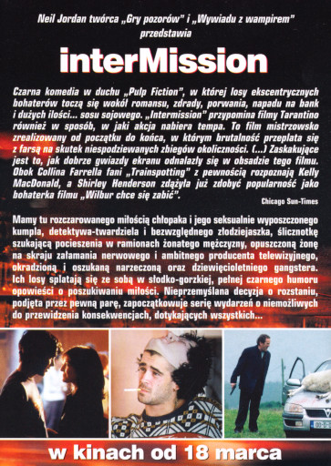 Tył ulotki filmu 'Intermission'