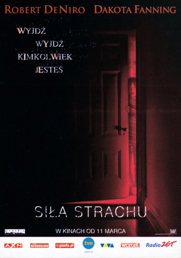 Przód ulotki filmu 'Siła Strachu'