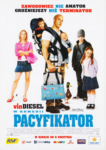 Przód ulotki filmu 'Pacyfikator'