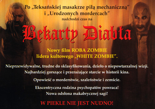 Tył ulotki filmu 'Bękarty Diabła'