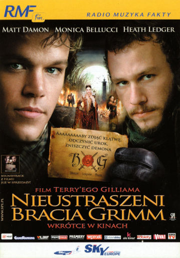 Przód ulotki filmu 'Nieustraszeni Bracia Grimm'