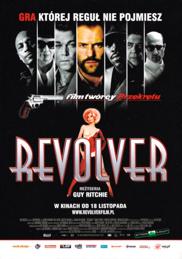 Przód ulotki filmu 'Revolver'