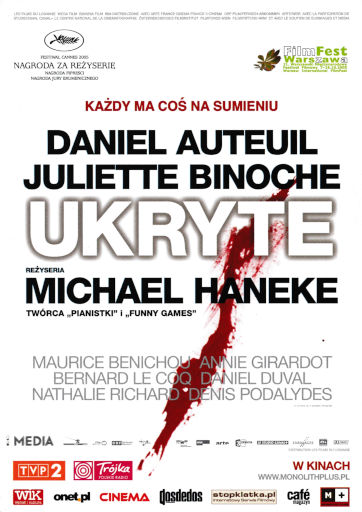 Przód ulotki filmu 'Ukryte'
