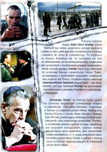 Tył ulotki filmu 'Dziewiąty Dzień'