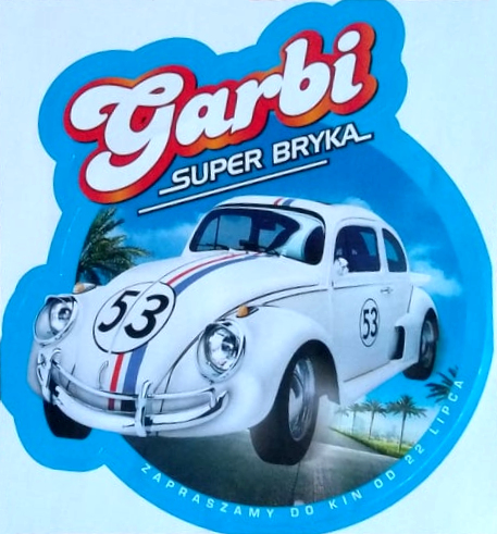Przód ulotki filmu 'Garbi - Super Bryka'
