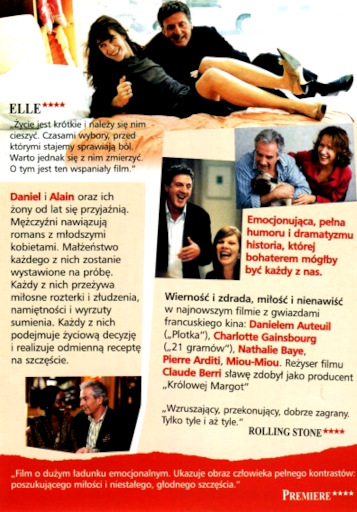 Tył ulotki filmu 'Jeden Odchodzi, Drugi Zostaje'