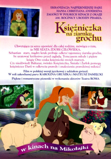Tył ulotki filmu 'Księżniczka Na Ziarnku Grochu'