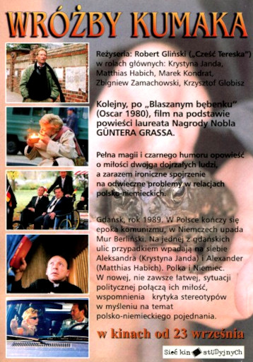 Tył ulotki filmu 'Wróżby Kumaka'