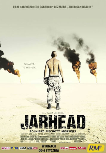 Przód ulotki filmu 'Jarhead: Żołnierz Piechoty Morskiej'