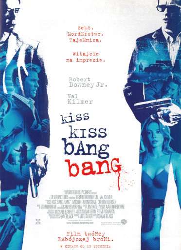 Przód ulotki filmu 'Kiss Kiss Bang Bang'