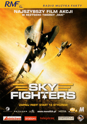 Przód ulotki filmu 'Sky Fighters'