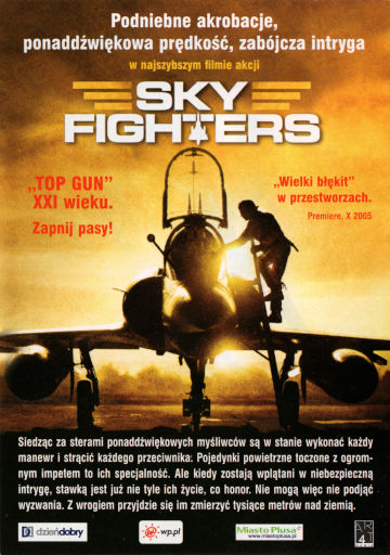 Tył ulotki filmu 'Sky Fighters'