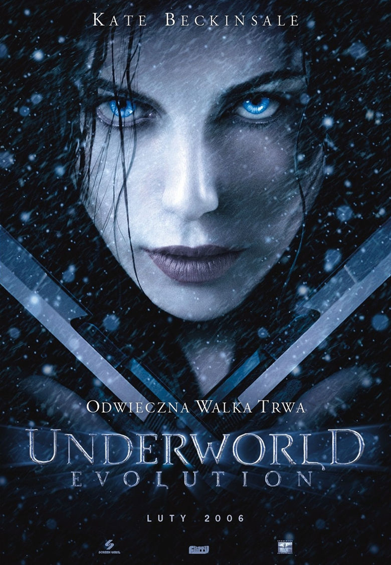 Polski plakat filmu 'Underworld: Evolution'