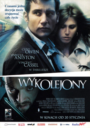 Przód ulotki filmu 'Wykolejony'