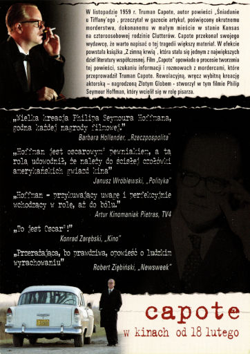 Tył ulotki filmu 'Capote'