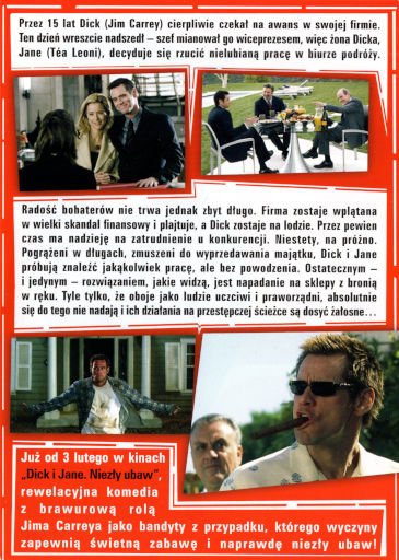Tył ulotki filmu 'Dick i Jane: Niezły Ubaw'