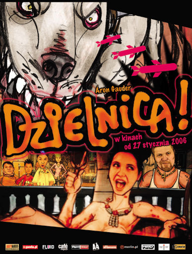 Polski plakat filmu 'Dzielnica!'