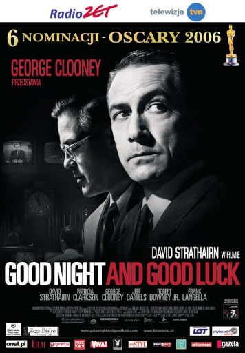 Polski plakat filmu 'Good Night And Good Luck'