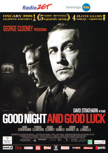 Przód ulotki filmu 'Good Night And Good Luck'