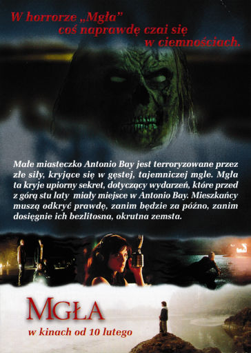 Tył ulotki filmu 'Mgła'