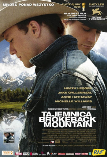 Polski plakat filmu 'Tajemnica Brokeback Mountain'