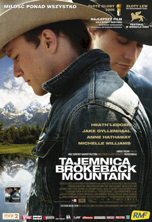 Polski plakat filmu 'Tajemnica Brokeback Mountain'