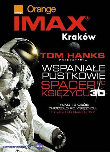 Polski plakat filmu 'Wspaniałe Pustkowie. Spacer Po Księżycu 3D'