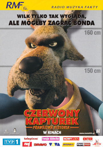 Przód ulotki filmu 'Czerwony Kapturek - Prawdziwa Historia'